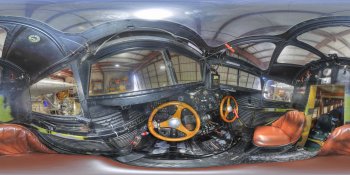 1928 Ford Tri-Motor Cockpit panorama