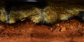 Inside the volcano panorama