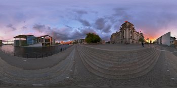 Reichtagsufer, Berlin, Germany panorama