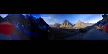 Moonlight in the Karakoram, Pakistan panorama