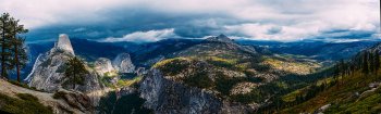 Glacier Point, Yosemite National Park panorama