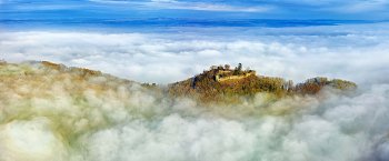 Burgruine Mägdeberg, Germany panorama