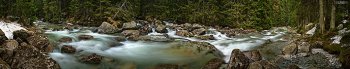 Great Cold Creek, High Tatras, Slovakia panorama