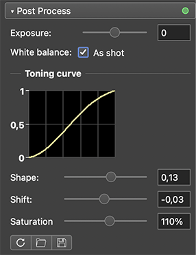 Post Processing side bar